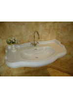 Sapho Kerasan Retro mosdó 100x54,5 cm, fehér 105001 - Fürdős