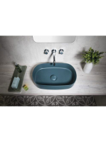 Sapho Infinity Oval kerámiamosdó 55x36 cm, zöld 10NF65055-2P