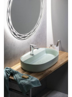 Sapho Isvea Infinity pultra szerelhető kerámia mosdó 60x40 e