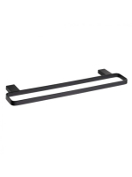 Bemeta Nero dupla törölközőtartó 50 cm, fekete 135004080 - F
