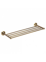 Bemeta Retro Törölközőtartó polc 665x65x225 mm, bronz 144102