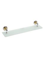 Bemeta Retro Üvegpolc 600x87x120 mm, króm/arany 144202248 -