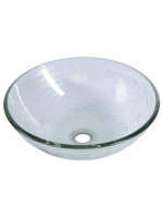 Sapho Beauty Ripple üvegmosdó 42x14 cm, átlátszó motívummal