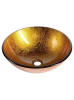 Sapho Beauty Ago üvegmosdó 42x14 cm, arany narancssárga 2501