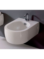 Sapho Kerasan Flo fali bidé 36x20x50 cm, 1 furattal, fehér 3