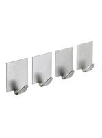 Sapho 4 db öntapadós fogas, matt inox 33209 - Fürdőszoba - F