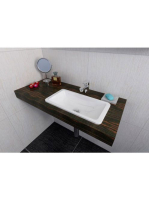 Sapho Kama öntött márvány mosdó, 50x26 cm, fehér 50134 - Für