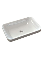 Sapho Astoria öntött márvány mosdó, 55x37 cm, fehér 55033 -