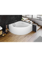 Polysan Rosana Monolith akril sarokkád 146x146 cm, fehér 631