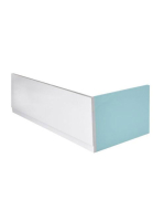 Polysan Plain balos előlap 175x59 cm, fehér 72633 - Fürdőszo