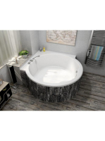 Polysan Royal sarok akril kád 173x173x49 cm, fehér 74211 - F