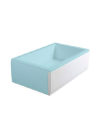 Polysan Deep Plain jobbos előlap 121x36 cm, fehér 83674 - Fü