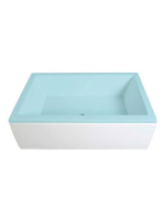 Polysan Deep Plain Nika előlap 100x36 cm, fehér 84825 - Fürd