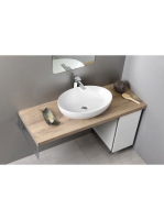 Sapho Gsi Pura pultra helyezhető kerámia mosdó 60x42 cm, Ext