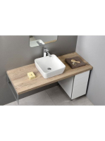 Sapho Gsi Sand pultra helyezhető kerámia mosdó 38x38 cm, Ext