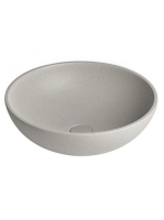 Sapho Turf beton mosdó 44x14,5cm, fehér homokkő AR437 - Fürd