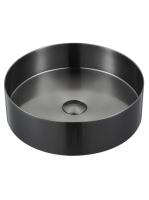 Sapho Aurum Pultra ültethető inox mosdó Click-Clack lefolyóv