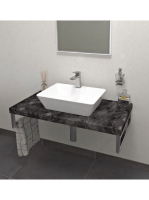 Sapho Avice mosdópult 110x49,5 cm, zúzott kő AV119 - Fürdősz