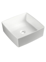 Sapho Crox öntött márvány mosdó 40x40 cm, fehér CX400 - Fürd