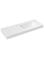 Sapho Emico jobbos Rockstone mosdó 190x50 cm, matt fehér EM1