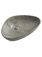 Sapho Dalma kerámia mosdó 58,5x39 cm, szürke márvány MM213 -