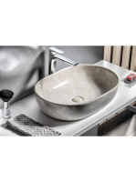 Sapho Dalma kerámia mosdó 59x42 cm, bézs márvány MM427 - Für