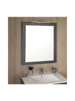 Sapho MITRA keretes tükör 92x72x4cm, antracit MT182 - Fürdős