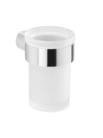 Sapho Pirenei fogkefetartó, króm/tejüveg PI1013 - Fürdőszoba