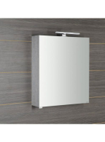 Sapho Riwa ajtós tükrös szekrény LED világítással 50x70x17 c