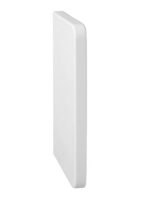 Piszoár kerámia válaszfal 40x80cm, fehér TP690 - Fürdőszoba