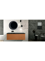 Wellis Tunis 135 matt feket top integrált mosdóval WB00429 -